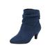 Wide Width Women's The Kourt Bootie by Comfortview in Blue (Size 8 W)