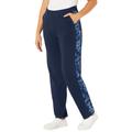 Plus Size Women's French Terry Motivation Pant by Catherines in Navy Camo (Size 4XWP)