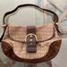 Coach Bags | Coach Soho Signature Jacquard Mini C Flap Shoulder Bag. | Color: Brown/Tan | Size: Os