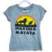 Disney Tops | Disney Hakuna Matata Gray Short Sleeve Lion King Crewneck Tee Size L | Color: Gold/Gray | Size: L
