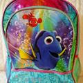 Disney Accessories | Finding Dory Nemo-Disney/Pixar-Hot Pink 16 In Backpack Travel Tote Bag | Color: Blue/Pink | Size: Osbb