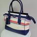 Coach Bags | Coach Legacy Candace Carryall Red, White & Blue Canvas & Leather Shoulder Bag | Color: Blue/Red | Size: Os