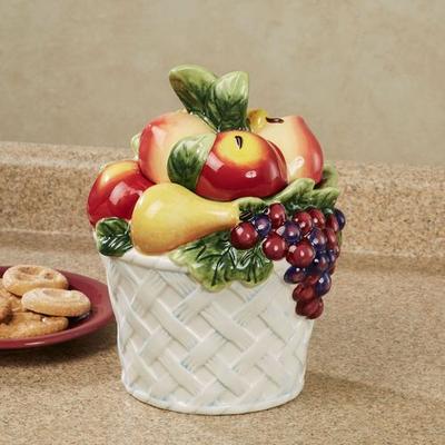Ambrosia Fruit Basket Cookie Jar Multi Jewel , Multi Jewel