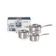 Le Creuset 3-Ply Stainless Steel Saucepan with Lid, 20 x 12.2 cm, 3 Piece, 96209000001000