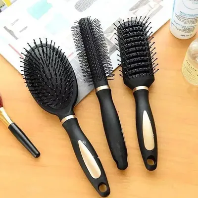 Peigne pour massage disponible en 3 types brosse à cheveux antistatique de forme ronde rectangle ou