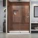 Dreamline Elegance 56-1/4 - 58-1/4 Inch W x 72 Inch H Frameless Pivot Shower Door in Oil Rubbed Bronze SHDR-4156720-06