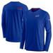 Men's Nike Royal Buffalo Bills Sideline Coach Chevron Lock Up Long Sleeve V-Neck Performance T-Shirt