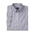 Men's Big & Tall KS Signature Wrinkle Free Short-Sleeve Oxford Dress Shirt by KS Signature in Classic Blue Pindot (Size 20)