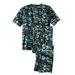 Men's Big & Tall Lightweight Cotton Novelty PJ Set by KingSize in Camo (Size 4XL) Pajamas