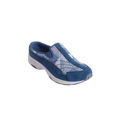Wide Width Women's The Traveltime Slip On Mule by Easy Spirit in Denim Patchwork (Size 7 W)