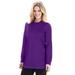 Plus Size Women's Knit Thermal Hoodie. by Woman Within in Radiant Purple (Size L)