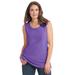 Plus Size Women's Perfect Scoopneck Tank by Woman Within in Petal Purple (Size 2X) Top