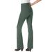 Plus Size Women's Bootcut Ponte Stretch Knit Pant by Woman Within in Pine (Size 36 T)