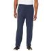 Men's Big & Tall Lightweight Jersey Open Bottom Sweatpants by KingSize in Heather Navy (Size 4XL)