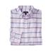 Men's Big & Tall KS Signature Wrinkle-Free Oxford Dress Shirt by KS Signature in Soft Purple Windowpane (Size 18 39/0)