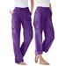 Plus Size Women's Convertible Length Cargo Pant by Woman Within in Radiant Purple (Size 42 W)