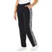 Plus Size Women's French Terry Motivation Pant by Catherines in Black Space Dye (Size 1X)