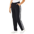Plus Size Women's French Terry Motivation Pant by Catherines in Black Space Dye (Size 2X)