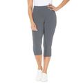 Plus Size Women's Knit Legging Capri by Catherines in Heather Grey (Size 4X)