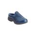 Wide Width Women's The Glitter Traveltime Slip On Mule by Easy Spirit in Dark Blue (Size 9 W)