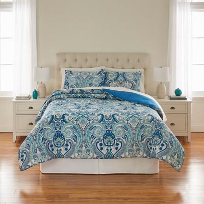 BH Studio 3-Pc. Microfiber Comforter Set by BH Studio in Peacock (Size FULL) Paisley Bedding