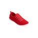 Extra Wide Width Women's CV Sport Ariya Slip On Sneaker by Comfortview in Crimson (Size 10 WW)