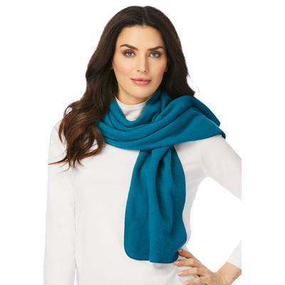 Plus Size Women's Microfleece Scarf by Accessories For All in Deep Lagoon