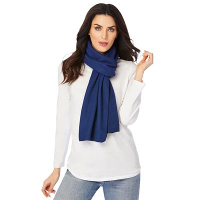 Plus Size Women's Microfleece Scarf by Accessories For All in Evening Blue