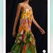 Anthropologie Dresses | Anthropologie Farm Rio Tiered Halter Midi Dress | Color: Green/Yellow | Size: L