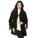 Plus Size Women's Fringe Suede Jacket by Roaman's in Black (Size 44 W)