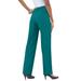 Plus Size Women's Classic Bend Over® Pant by Roaman's in Tropical Teal (Size 24 T) Pull On Slacks