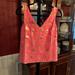 Lilly Pulitzer Tops | Lilly Pulitzer Hot Pink And Gold Flower Tank Xxs | Color: Gold/Pink | Size: Xxs