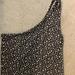 American Eagle Outfitters Tops | American Eagle One Shoulder Tank Top Size Large | Color: Black/Cream | Size: L