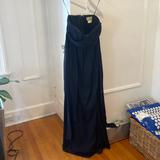 J. Crew Dresses | Jcrew Navy Chiffon Sweetheart Strapless Dress | Color: Blue | Size: 2