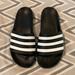Adidas Shoes | Adidas Adilette Slide Unisex M9/W10.5 | Color: Black/White | Size: 9