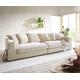 DELIFE Big-Sofa Justo 310x110 cm Chenille Beige, Big Sofas