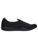 Skechers Women's Newbury St - Every Angle Sneaker | Size 7.5 Wide | Black | Textile/Synthetic | Vegan | Machine Washable