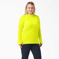 Dickies Women's Plus Cooling Performance Sun Shirt - Bright Yellow Size 2X (SLFW47)