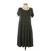 Old Navy Casual Dress - A-Line: Green Print Dresses - Women's Size Small