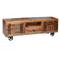 Meuble TV exclusif en bois recyclé multicolore