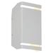 Orren Ellis Brisais Bi-Directional Tall Outdoor LED Wall Mount - Satin Metal/Steel in Gray | 10 H x 5.5 W x 3.75 D in | Wayfair