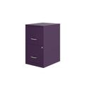 Inbox Zero 2-Drawer Vertical Filing Cabinet Metal/Steel in Indigo | 24.5 H x 14.25 W x 18 D in | Wayfair DA5C19F58A294163854ED3ACF16FE617