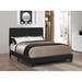 Zipcode Design™ Cockrell Low Profile Platform Bed Upholstered/Faux leather in White/Black | Twin | Wayfair 600BD4B47BD34924B30BFB338810AF91