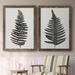 Bayou Breeze Forest Fern III - 2 Piece Picture Frame Print on Canvas Canvas, Solid Wood in Black/White | 42.5 H x 61 W x 1.5 D in | Wayfair