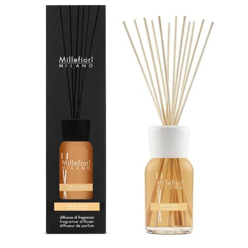 Millefiori MILANO - Reed Diffuser Lime & Vetiver Raumdüfte 500 ml