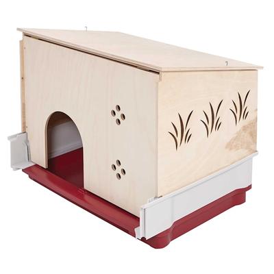 Midwest Wabbitat Deluxe Rabbit Home Wood Hutch Extension with Accessories, 18.71" L X 24.34" W X 19.26" H