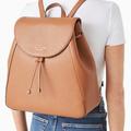 Kate Spade Bags | Kate Spade Pebbled Leather Leila Large Flap Backpack Bag Warm Gingerbread | Color: Brown | Size: 14"H X 13.5"W X 5.28"D