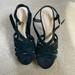Jessica Simpson Shoes | Jessica Simpson Suede Platform Ankle Strap Heels | Color: Black | Size: 7.5