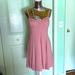 American Eagle Outfitters Dresses | Cute Little Adjustable Fit And Flare Polkadot Mini Dress | Color: Pink | Size: M