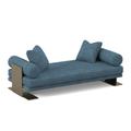 Ambella Home Collection Bolster Daybed Performance Fabric in Blue | 26 H x 36 W x 80 D in | Wayfair 310-00_6035-52